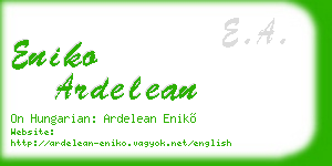 eniko ardelean business card